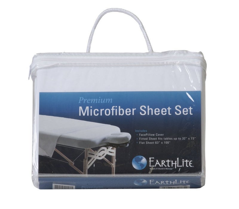 EarthLite Microfiber Sheet Set, White, Full - Image 5