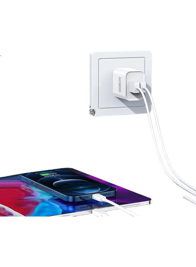 Lingchen Dual-Port Usb Charger 5V2A [3C Certified] Fast Charging Adapter For Apple, Android Phones, Earphones, Smartwatches, Multi-Port Quick Charger - Image 2