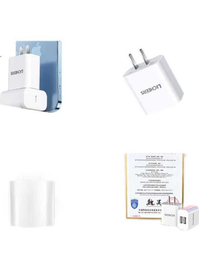 Lingchen Dual-Port Usb Charger 5V2A [3C Certified] Fast Charging Adapter For Apple, Android Phones, Earphones, Smartwatches, Multi-Port Quick Charger - Image 1