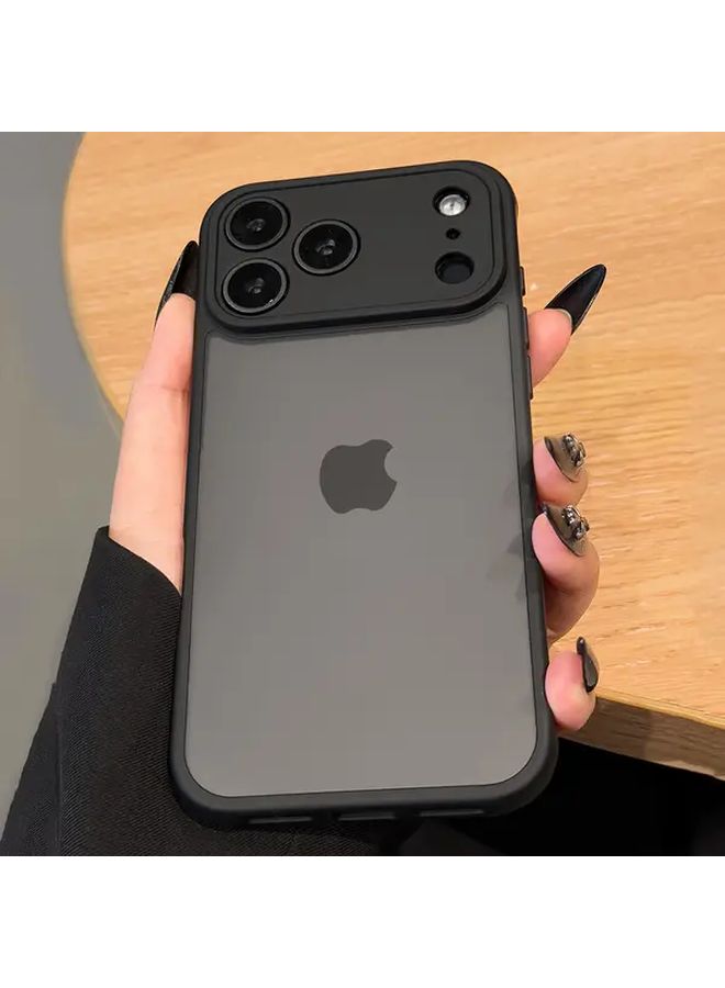 Matte Semi Transparent Shockproof Black Protective Cover for IPhone 17 - Image 5