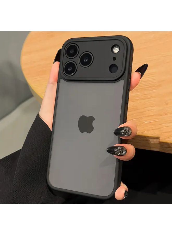 Matte Semi Transparent Shockproof Black Protective Cover for IPhone 17 - Image 2