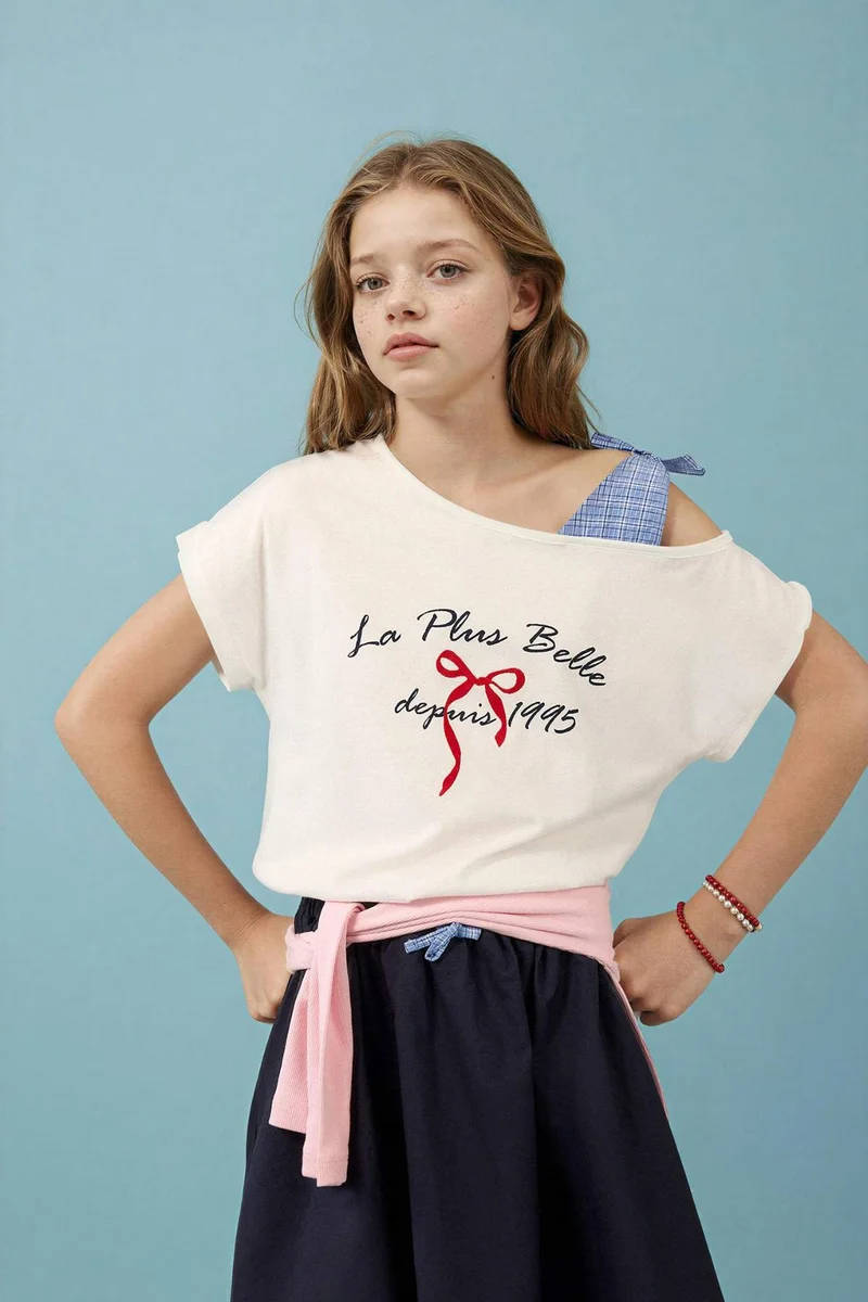 ديفاكتو Regular Fit Slogan Short Sleeve T-Shirt