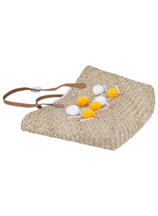 Alsaif Wicker Thermos Bag 47X36 Cm Beige - Image 2