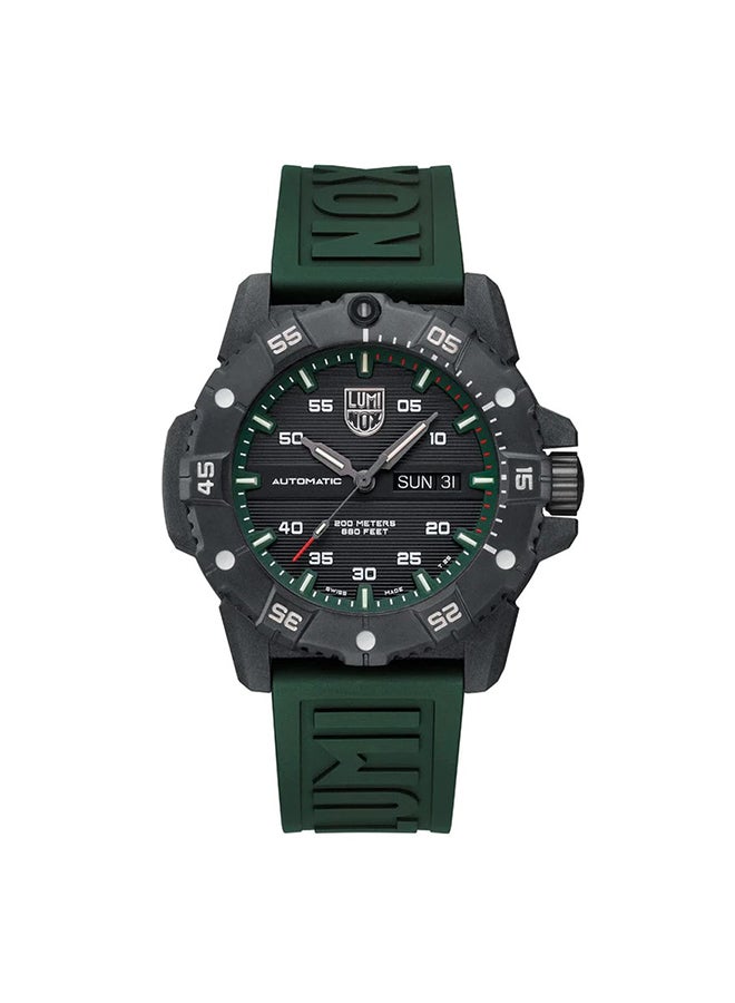 لومينكس ساعة يد رجالية بعقارب دائرية من المطاط مقاس  مم - Image 1
