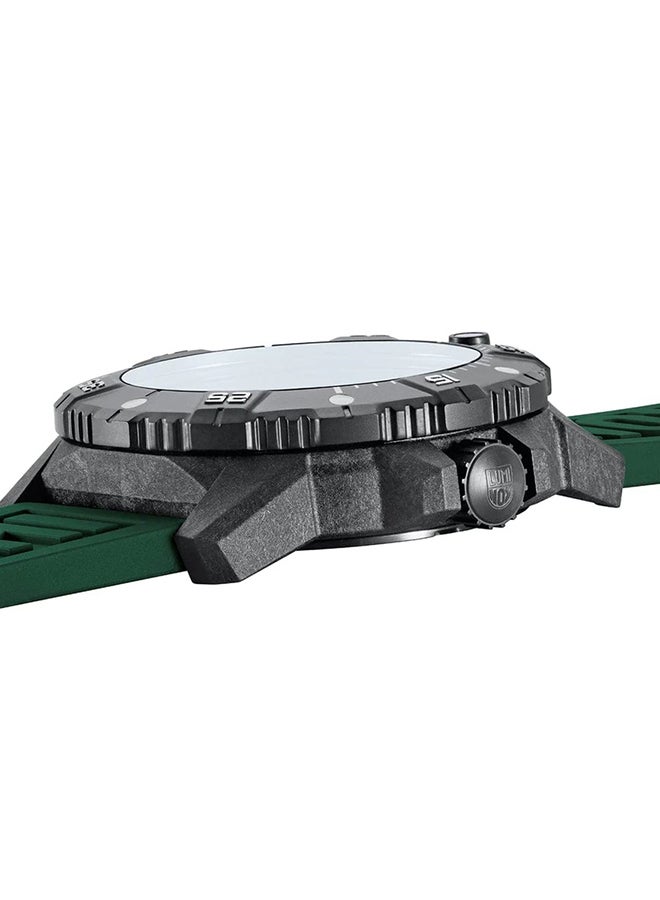 لومينكس ساعة يد رجالية بعقارب دائرية من المطاط مقاس  مم - Image 5