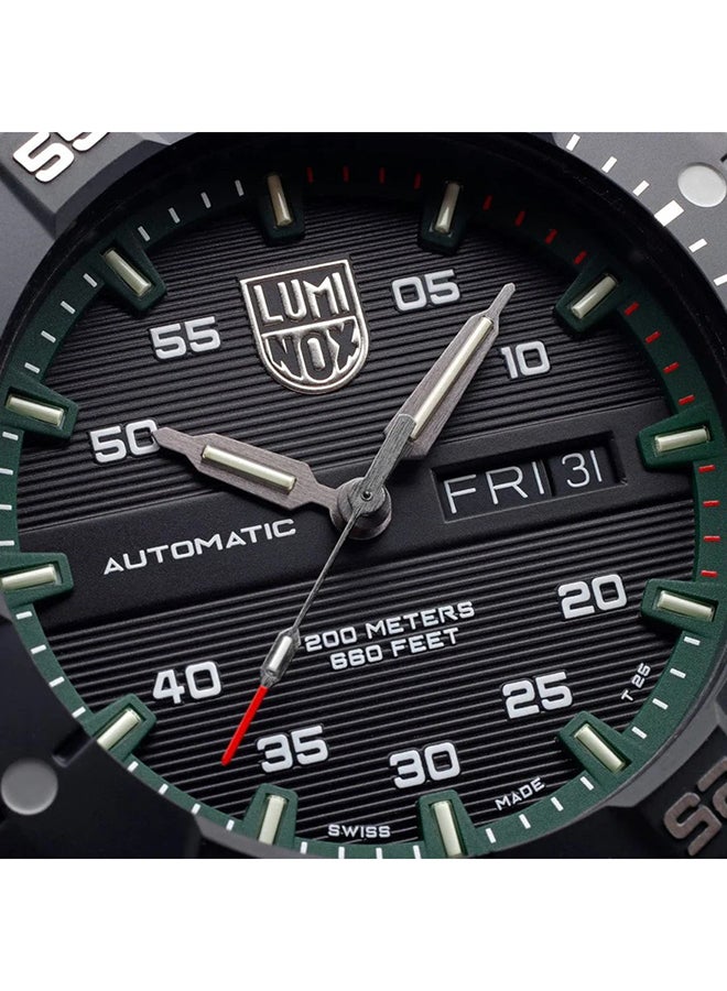 لومينكس ساعة يد رجالية بعقارب دائرية من المطاط مقاس  مم - Image 3
