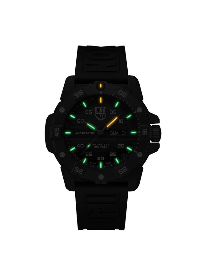 لومينكس ساعة يد رجالية بعقارب دائرية من المطاط مقاس  مم - Image 2
