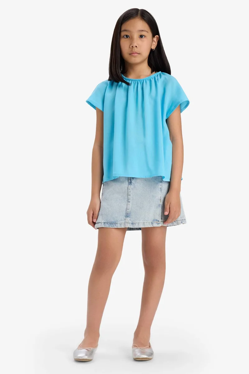 ديفاكتو Girl Short Sleeve Blouse