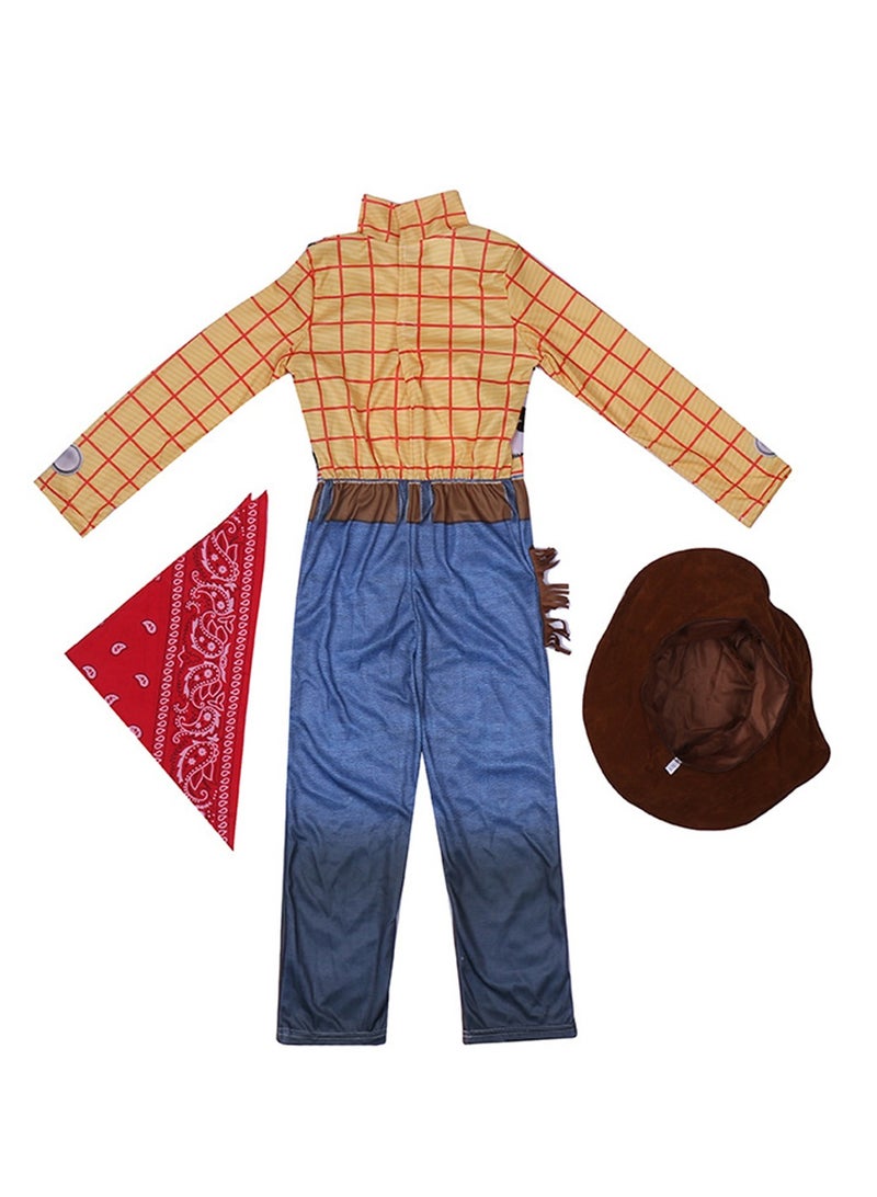 Cowboy Woody Children's Cosplay Cartoon Character Animation Role Play Costume Stage Dress Up Costume - Image 3