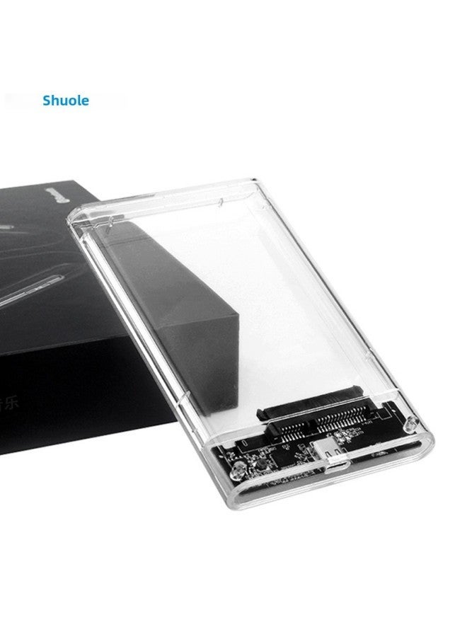 2.5inch 3.1 Interface Transparent External Solid State Mobile Hard Drive Box Notebook SATA Serial Port USB Interface-Color:3.1typec  - Image 3