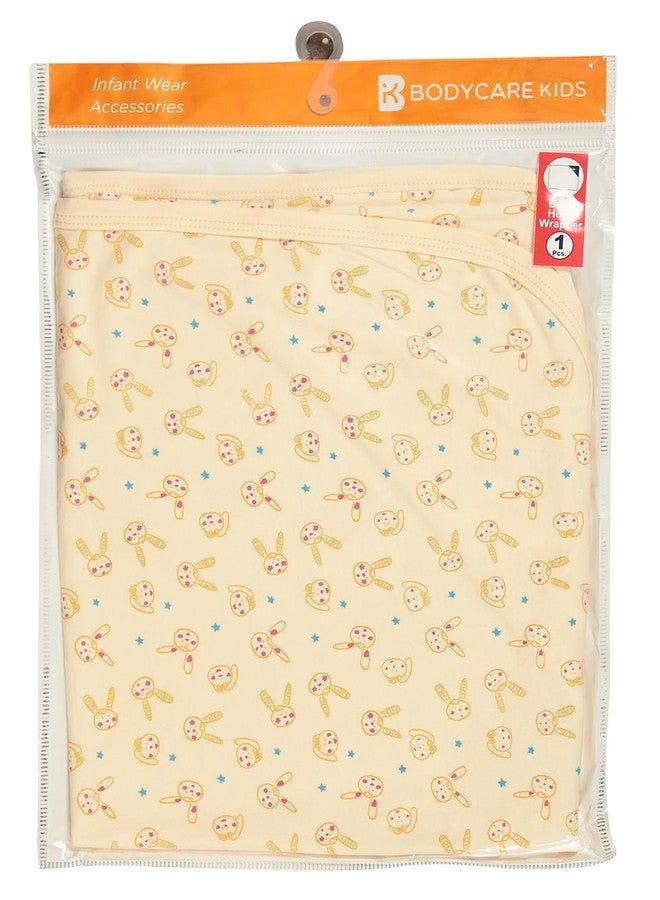 BODYCARE Unisex Baby Printed Hooded Wrapper - Skin - Image 3