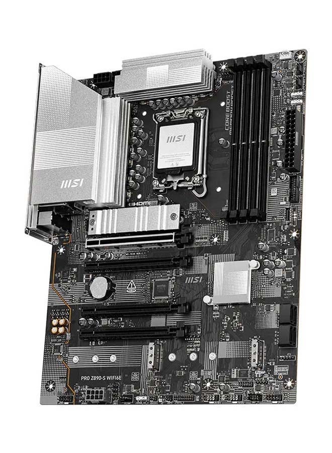 MSI Pro Z890-S Wi-Fi6E Atx Motherboard, Intel Z890 Chipset, Lga1851, Ddr5 8800+Mhz, Pcie 5.0 X16, 3X M.2 Gen5/Gen4, Wifi 6E, 2.5G Lan, Usb-C 20Gbps | 911-7E54-010 - Image 4