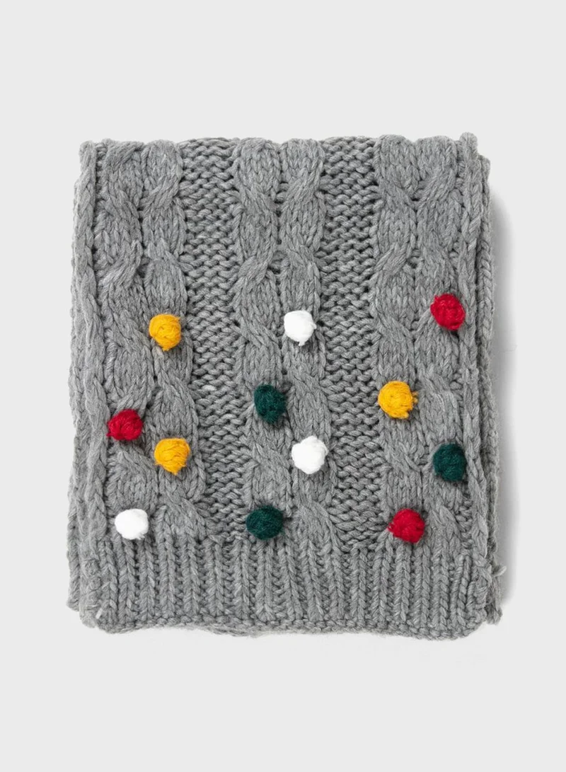 Zippy Kids Cable Knit Scarf