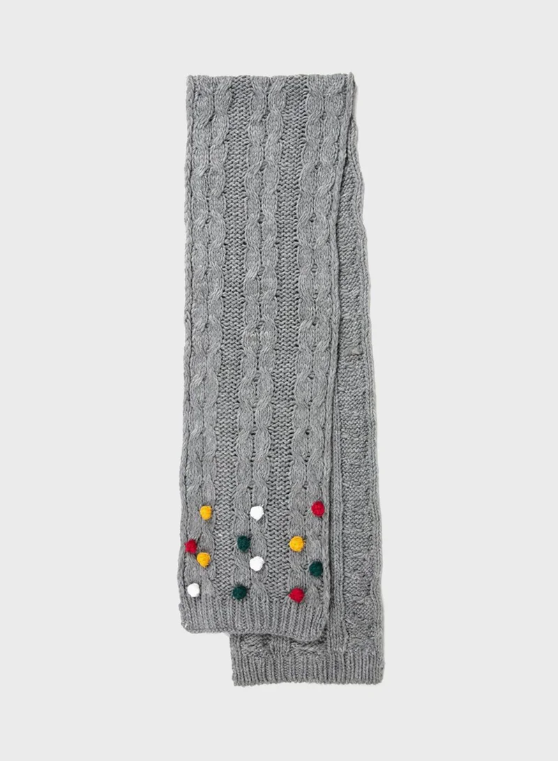 Zippy Kids Cable Knit Scarf
