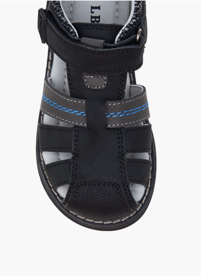 LBL by Shoexpress Strap Sandals with Hook and Loop Closure  - Image 3