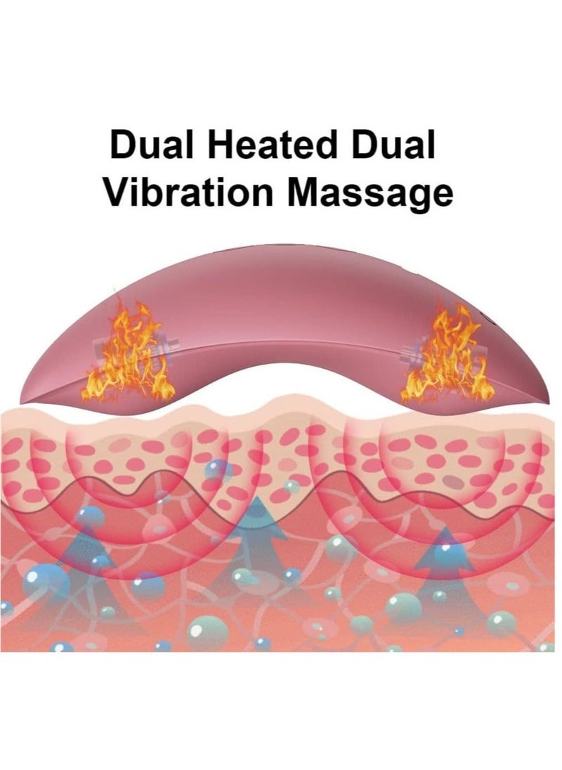Heating Lactation Mssager Vibrating Breast Massager 2 in1, 3 Adjustable Heating + 10 Vibration for Clogged Ducts,Breastfeeding Massager to Improve Milk Flow and Congestion (Pink) - Image 2