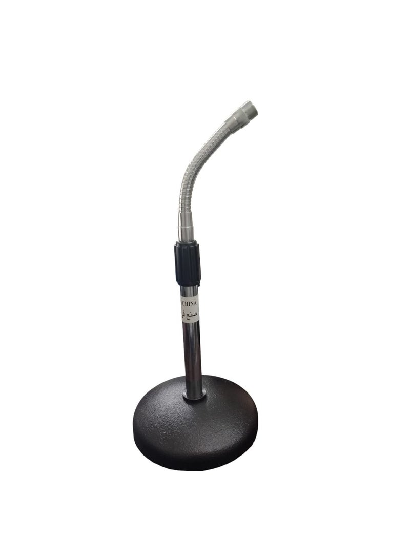 Microphone Desk Stand black and silver - Image 1