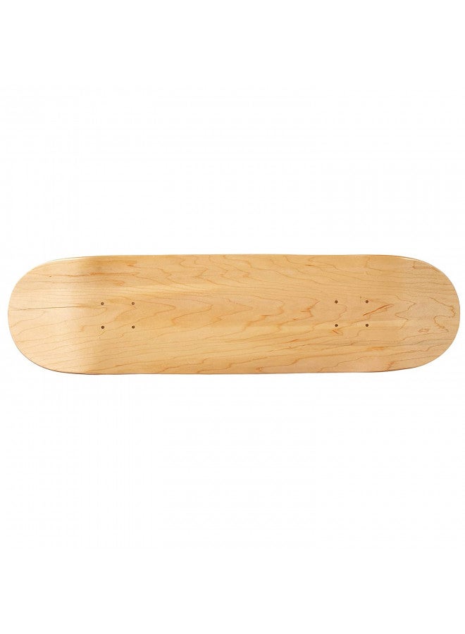 Moose Skateboards Moose Blank Skateboard Deck - Premium 7-Ply Maple Construction, Natural Wood, 7.5" - Image 1