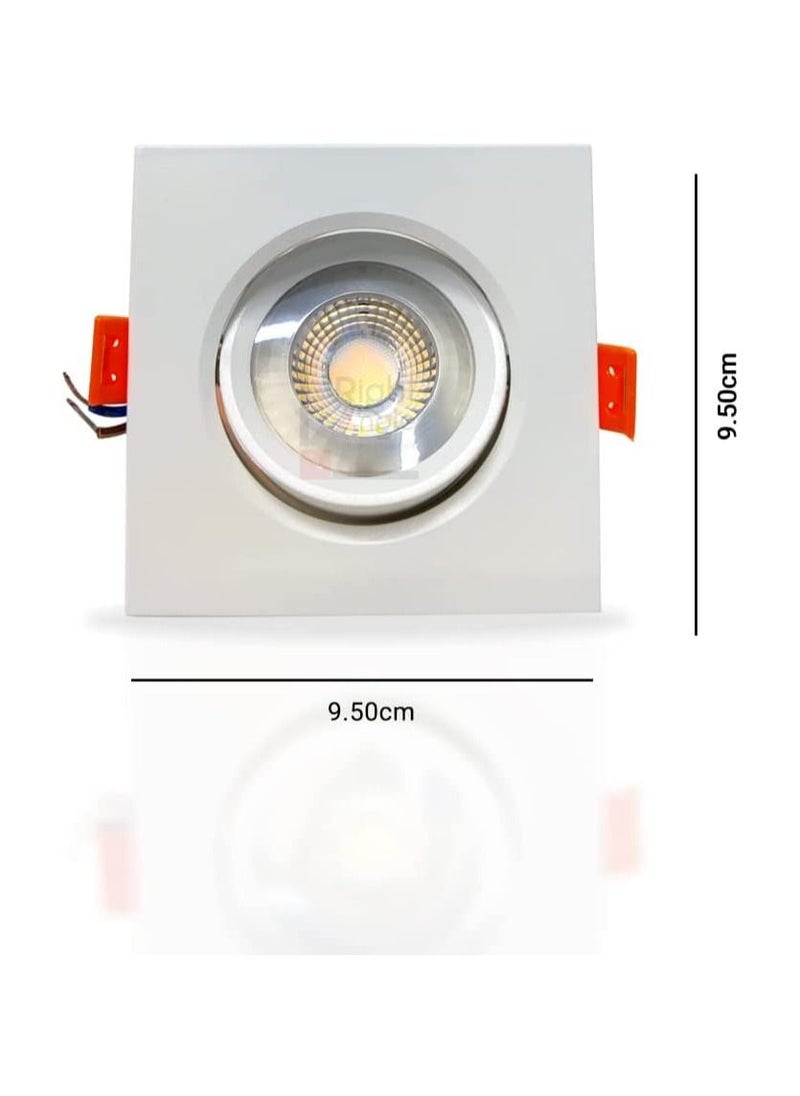 RACO - RACO Orange Electrics 7w LED Downlight Ceiling Spotlight للمنزل والمكتب - Image 1