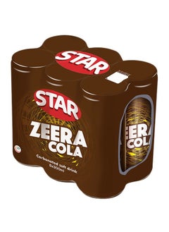 Star Zeera Cola Carbonated Soft Drink Cans 6 x 300ml 