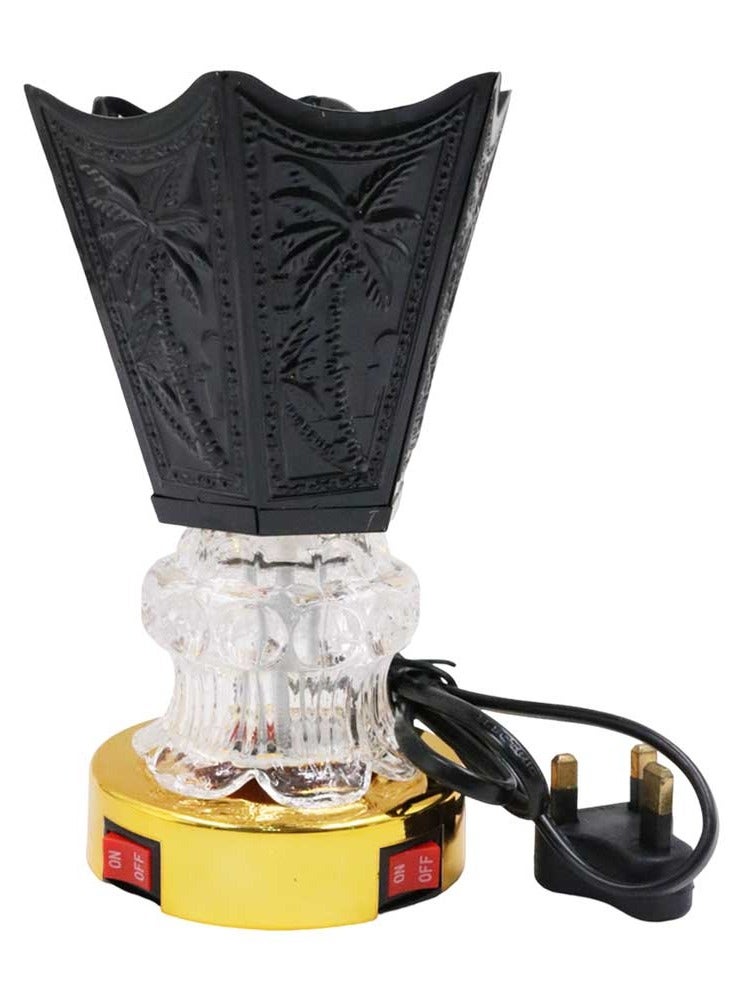 GOOAS Electric Oud Burner Elegant Crystal Base Design with Dual Switch Control – Stylish Mabkhara for Home, Office & Gift Use - Image 1