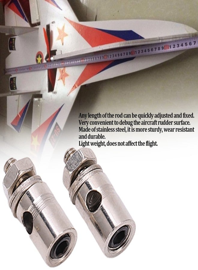 Dilwe موصلات قضبان الدفع RC من ديلوي، 10 قطع من الفولاذ المقاوم للصدأ، موصلات قضبان الدفع 1.8 مم لربط الطائرات النموذجية RC - Image 5