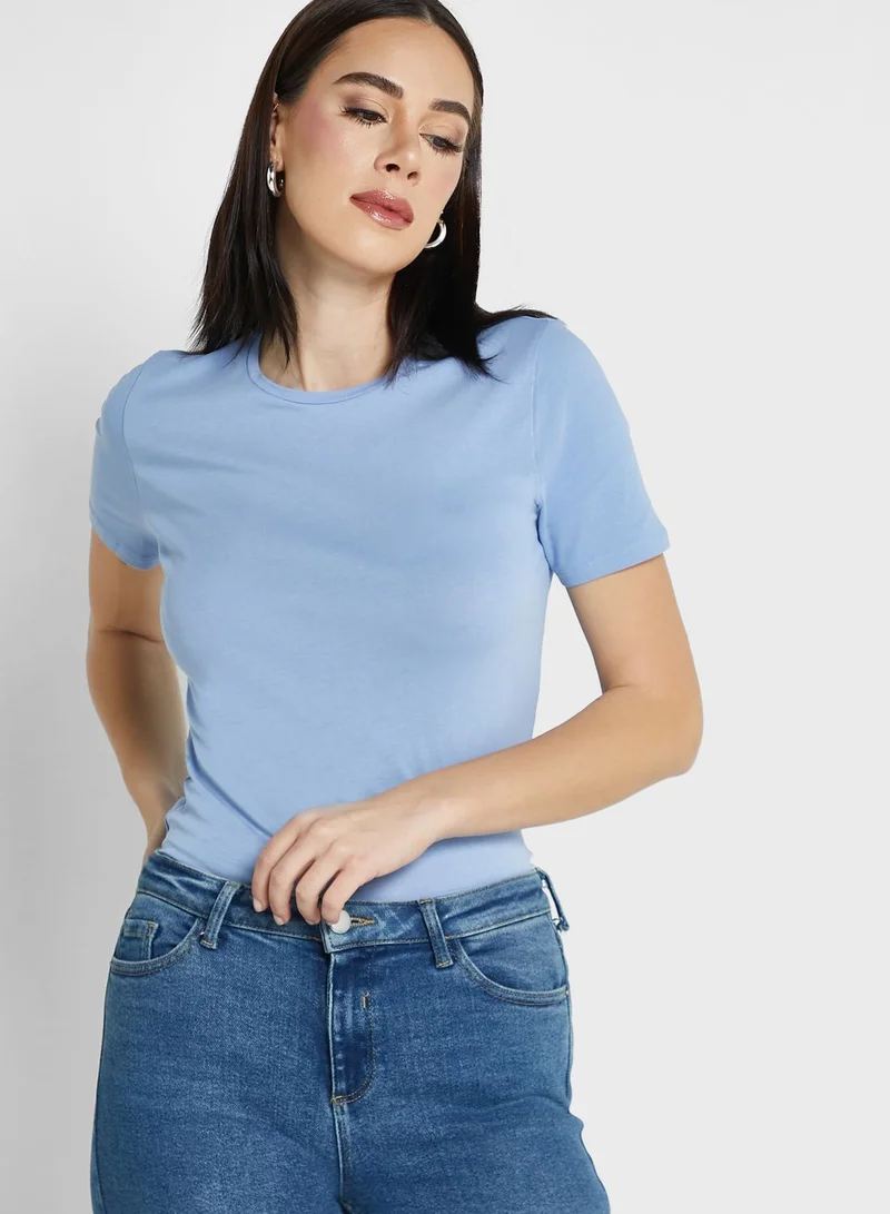 Marks & Spencer Cotton Rich Slim Fit T-Shirt