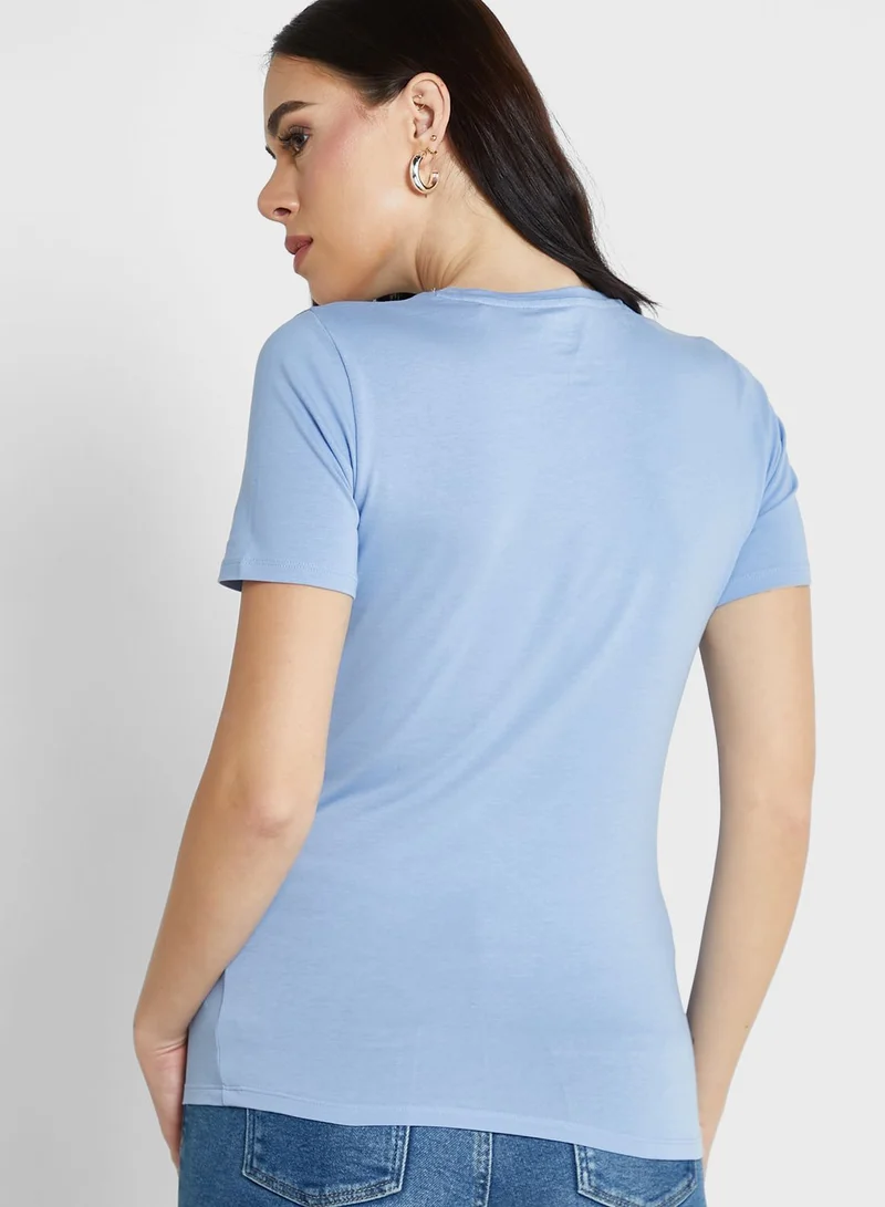 Marks & Spencer Cotton Rich Slim Fit T-Shirt
