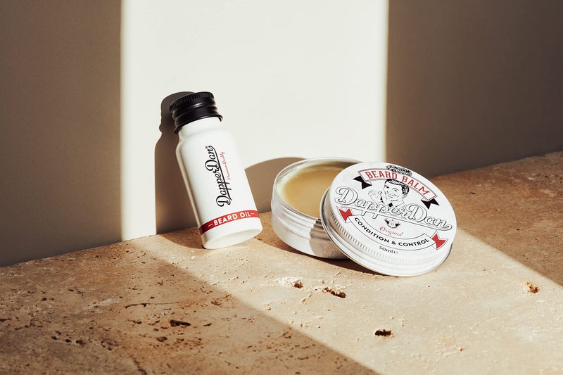 Dapper Dan Nourishing Beard Balm, Blend of Essential Oils And Waxes to Shape, Style and Nourish Moustaches and Beard, Vanilla and Raspberry Scent, 1.69 fl oz - Image 3