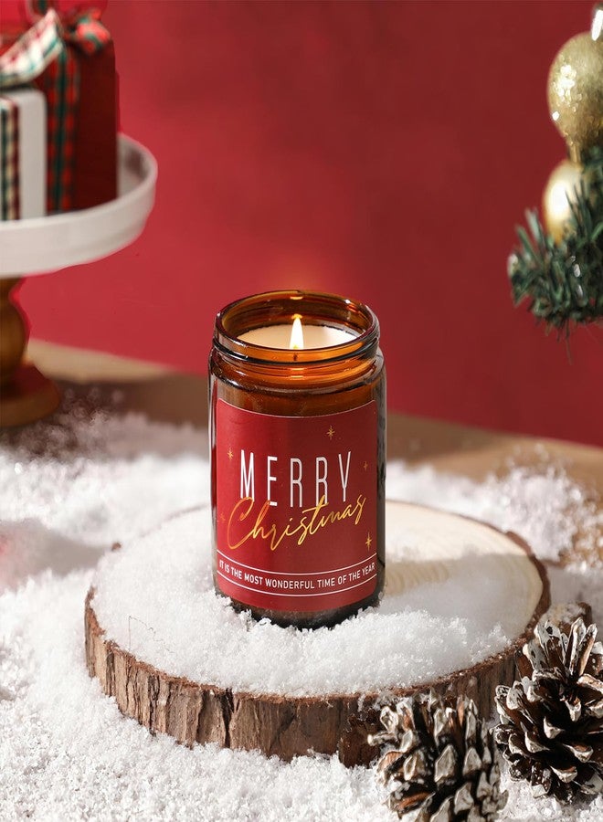 KORMMCO Merry Christmas Candle, Christmas Cranberry Scents Candle for Santa Holiday Winter, Xmas Scented Candles for Home, Aromatherapy Jar Candles, Gift for Women and Men - Image 5