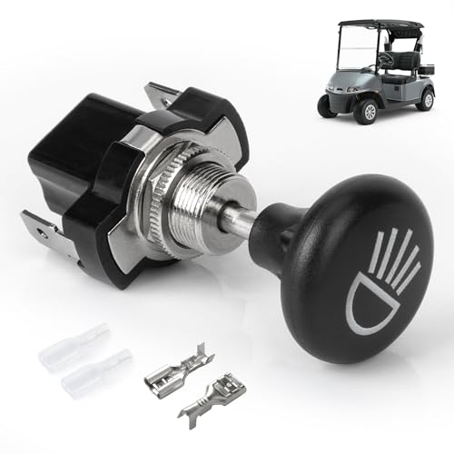 Panglong Universal Golf Cart Light Switch, Push Pull Headlight Switch Button-12Volt Replace for Golf Cart Club Car, Yamaha, EZGO Models, OEM #4034 - Image 1