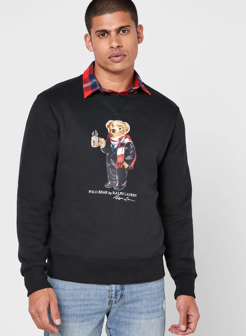 POLO RALPH LAUREN Cocoa Bear Fleece Sweatshirt