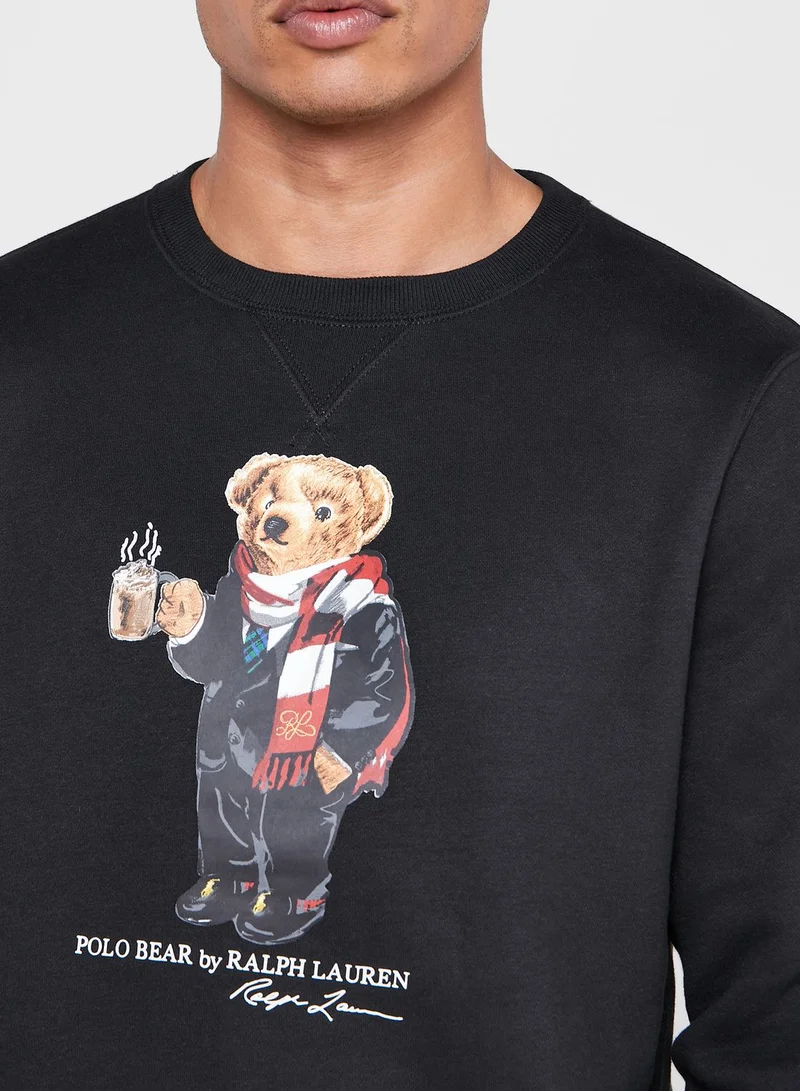 POLO RALPH LAUREN Cocoa Bear Fleece Sweatshirt