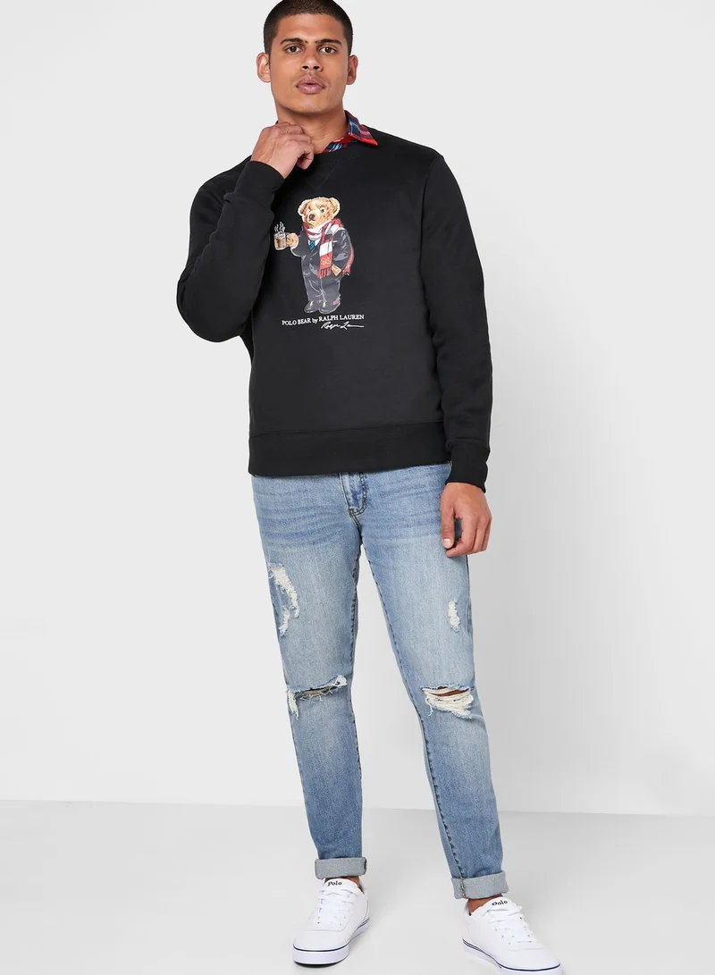 POLO RALPH LAUREN Cocoa Bear Fleece Sweatshirt