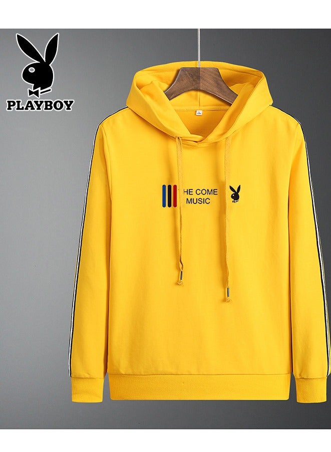 PLAYBOY Men's Trendy Slim Fitting Hooded Top  - Image 1