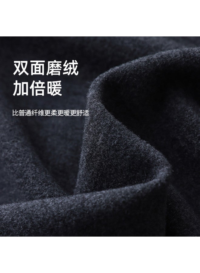 Modal قميص أساسي مزدوج الجوانب بياقة واقفة للنساء - سترة كاردينغ بسحاب مزدوج لشتاء وخريف 2023 - هودي ضيق مناسب للداخلية - قمة شبه طوق تورتل - Image 5