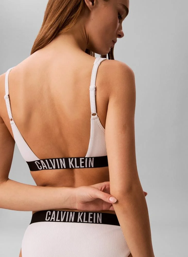 كالفن كلاين Logo Band Swim Scoop Bralette