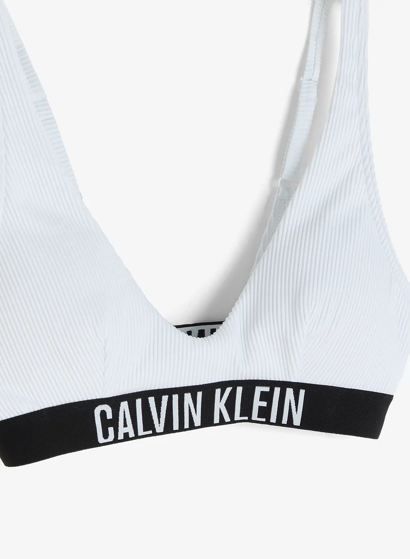 CALVIN KLEIN  Logo Band Swim Scoop Bralette for Women | Best Price UAE