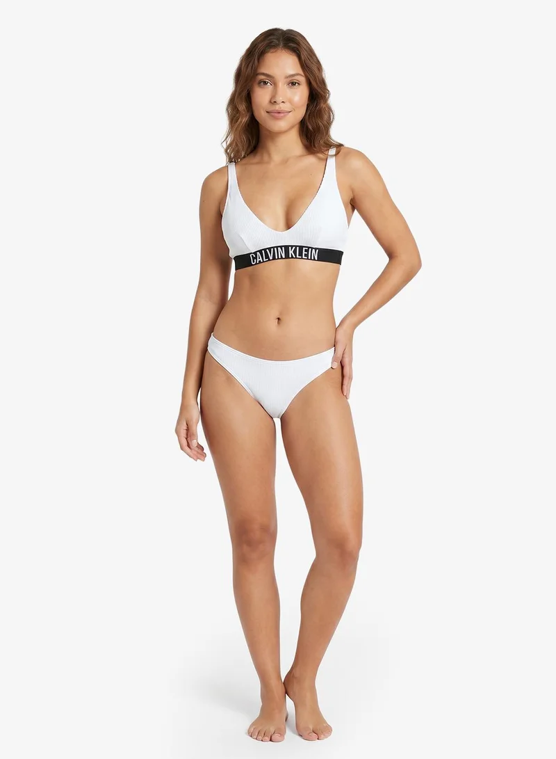 CALVIN KLEIN  Logo Band Swim Scoop Bralette for Women | Best Price UAE