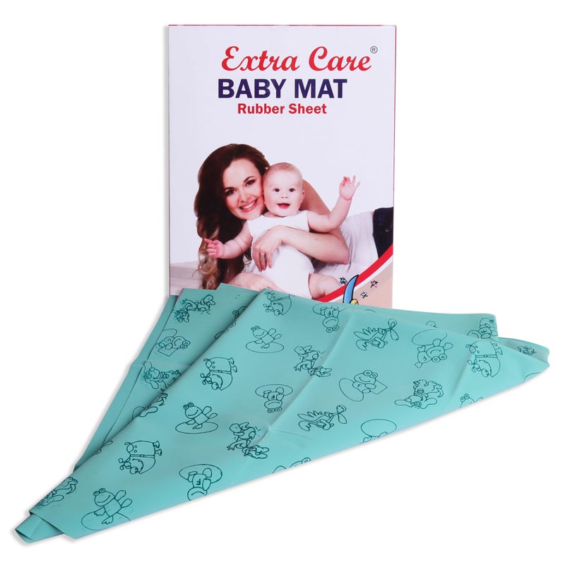 Extra Care Rubber Baby Sleeping Mat/Bed Protector-Multicolor (2 mtr) - Image 5