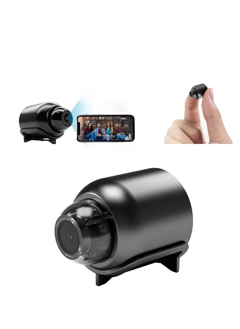 JAJEEK Mini WiFi Camera 1080P HD Night Vision Motion Detection, 160° Wide Angle, Remote Monitoring for Home, Office, Shop, Warehouse – Compact Surveillance Camera, Easy Setup - Image 1