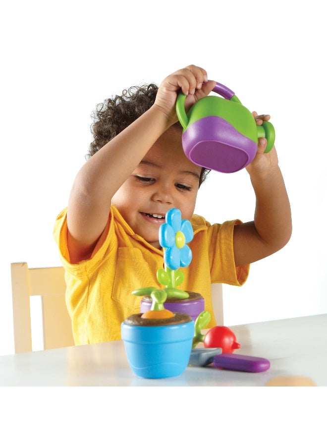 Learning Resources New Sprouts Grow It! Gardening Play Set, Pretend Play Flower And Vegetable Garden Toy, Ages 2 Plus - Image 4