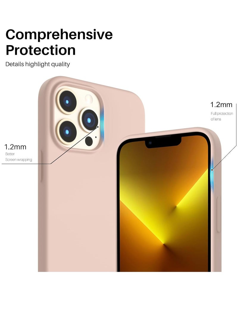 لوجو جراب iPhone 12 Pro Max من السيليكون السائل ومضاد للخدش ومضاد لبصمات الأصابع وغطاء واقٍ ناعم حريري الملمس ومضاد للصدمات لهاتف Apple iPhone 12 Pro Max - Image 4