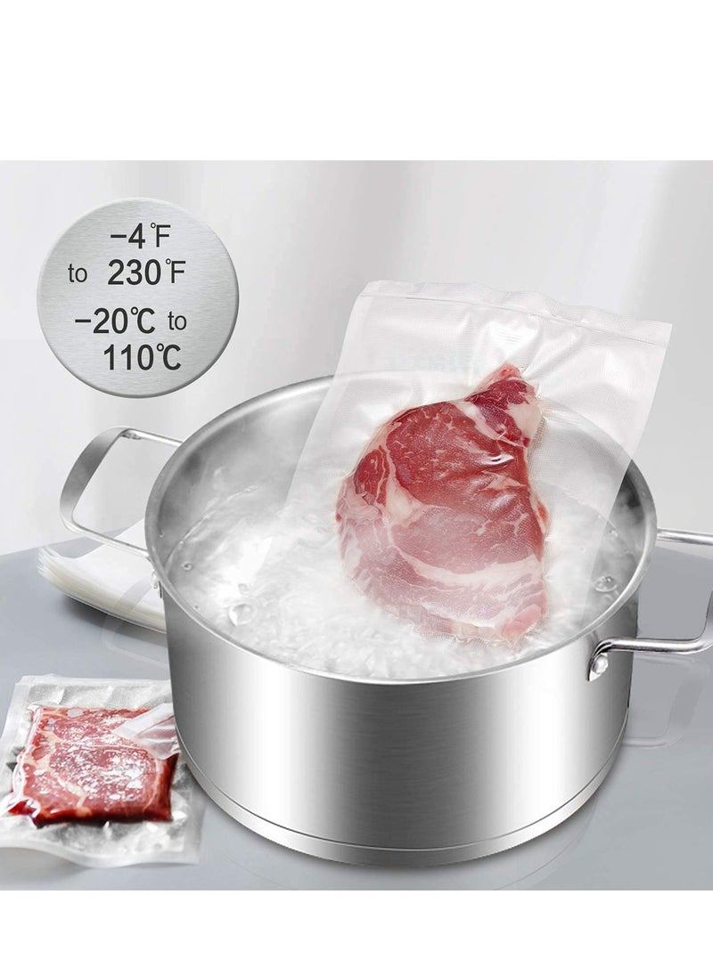 Arabest - 100 Pcs Vacuum Sealer bags for Food Saver 16x24cm，Sous Vide Bags，BPA Free，Puncture Prevention Vacuum Seal Food Saver Bags，Seal a Meal Commercial Grade，Great for Sous Vide Vaccume Sealer PreCut Bag - Image 1