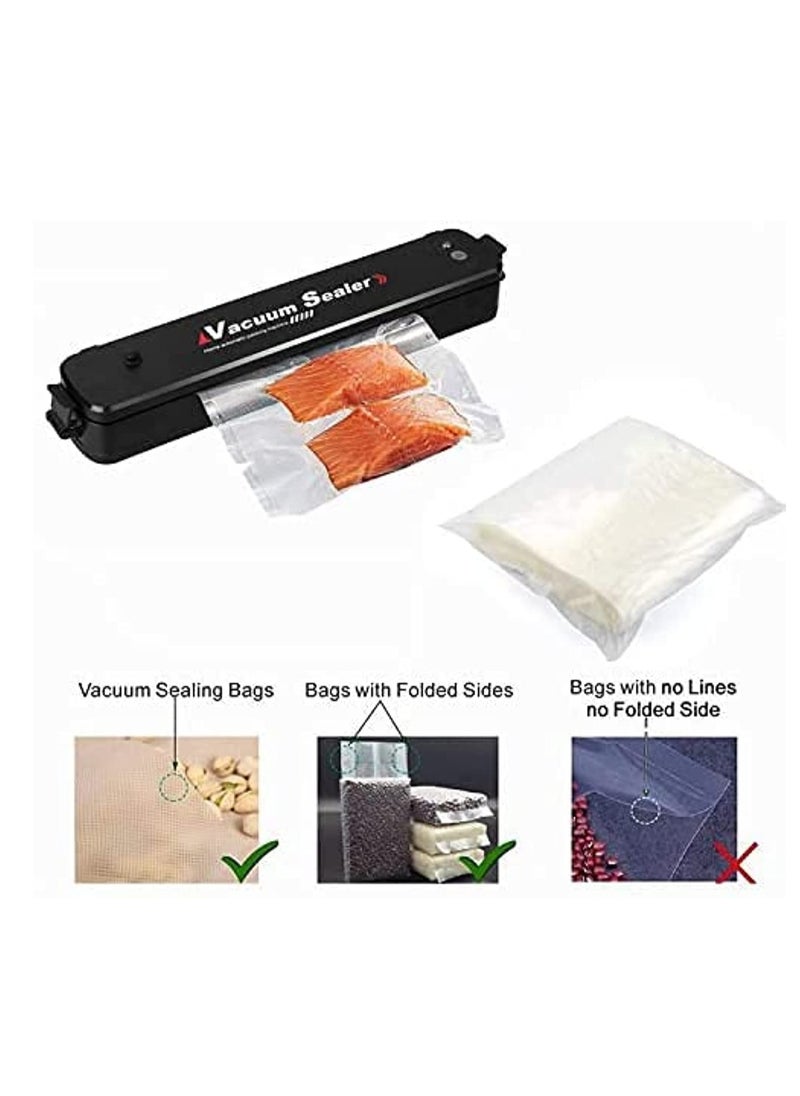 Arabest - 100 Pcs Vacuum Sealer bags for Food Saver 16x24cm，Sous Vide Bags，BPA Free，Puncture Prevention Vacuum Seal Food Saver Bags，Seal a Meal Commercial Grade，Great for Sous Vide Vaccume Sealer PreCut Bag - Image 1