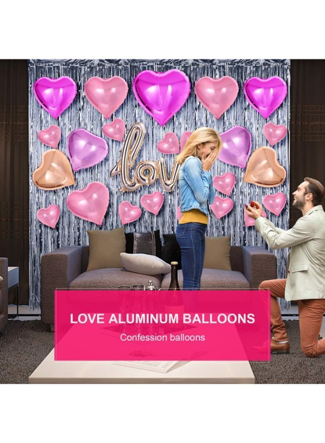 NIBEMINENT Heart Theme Party Decoration Foil Balloon - Image 2