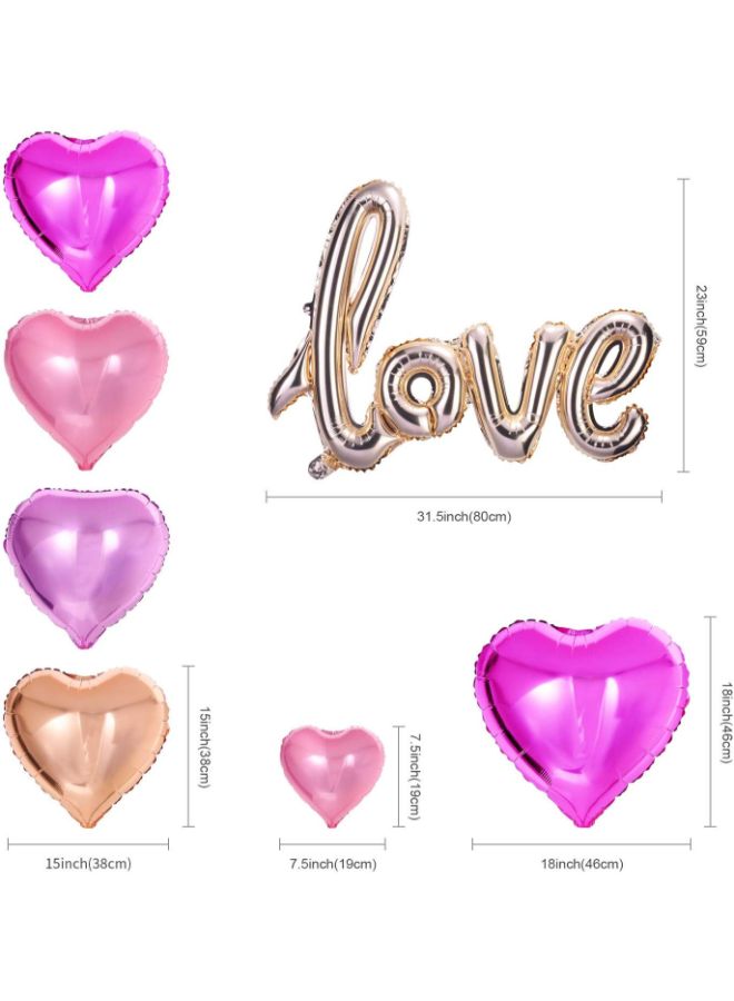 NIBEMINENT Heart Theme Party Decoration Foil Balloon - Image 5