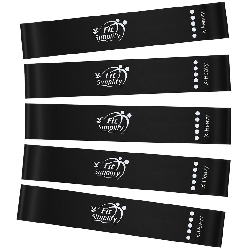 Fit Simplify Exercise Resistance Loop Bands, Set of 5 - Image 5