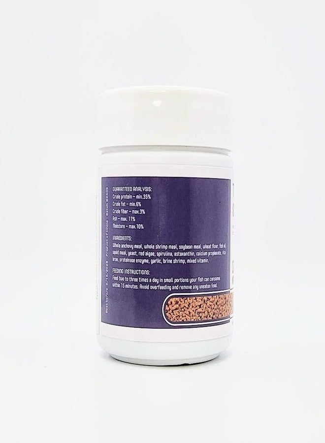 Plecoceramics حبيبات Plecoceramics للأسماك الاستوائية، غذاء يومي لأسماك الزينة في أحواض السمك - تغذية متوازنة للأسماك الاستوائية، حبيبات سهلة الأكل تغوص في الماء (40 غرام / 1.41 أونصة) - Image 5