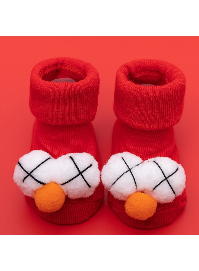 Newborn Baby Socks, Spring And Autumn Style, Baby A-grade Cotton, Spring And Autumn, Anti-slip, Non-binding, Cartoon Floor Socks 6